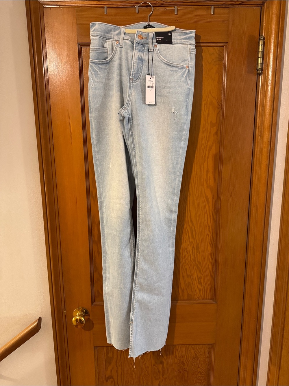 Express Light Blue Skyscraper Jeans